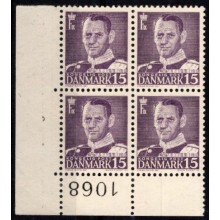 Marginalblok, postfrisk.